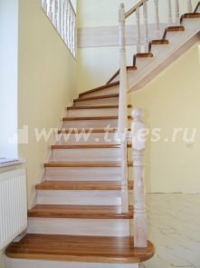 Лестница из лиственницы и дуба "Экстра" Лестница из лиственницы и дуба "Экстра"