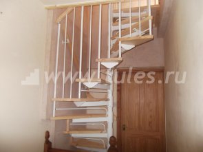 Модульная лестница с забежными ступенями 15-02