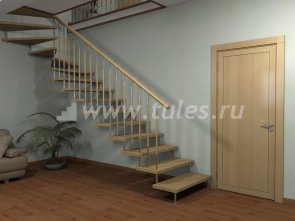 Деревянная модульная лестница 15-03