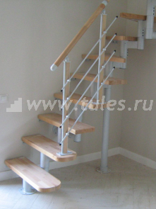 Модульная лестница из сосны 02-13